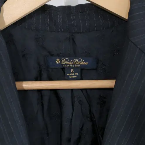 Loro Piana Brooks Brothers Women’s Blazer Size 6 Pinstripe Super 130’s wool