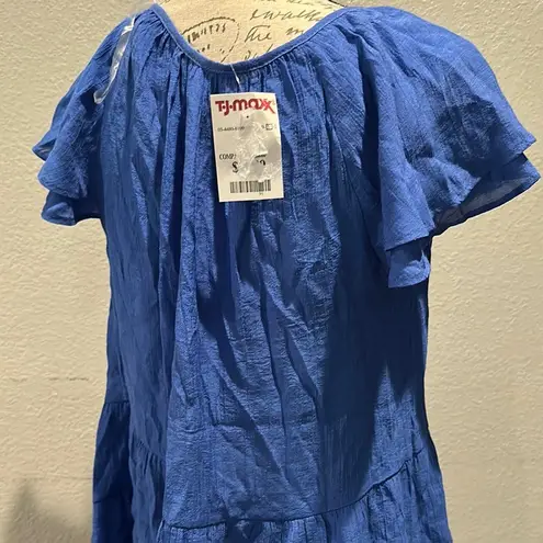 Counterparts Women's Scoop Neck Cap Sleeve Ruched Rayon Top