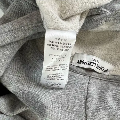 Opening Ceremony Greek Letter Spell Out Hoodie Gray, XS