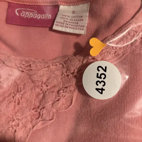 Cappagallo Pink Floral Shirt, Women's Small Tee, Pink Flower T