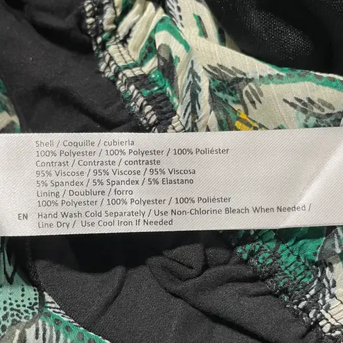 Band Of The Free New Floral Flare Long Sleeve Bodysuit Black Emerald Size Medium