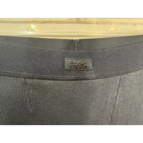 SKIMS Cotton Ribbed Leggings Sz 3X Soot Long Underwear