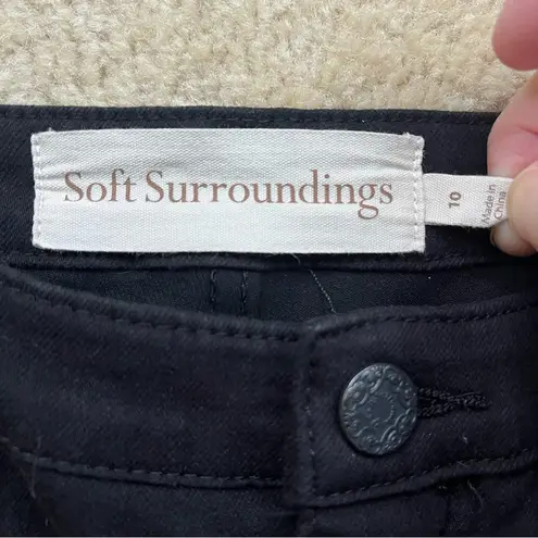 Soft Surroundings Women’s Black Denim Jeans - Size 10 - EUC - Stretch