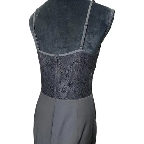 Bardot Lace Panel Evening Cocktail Dress