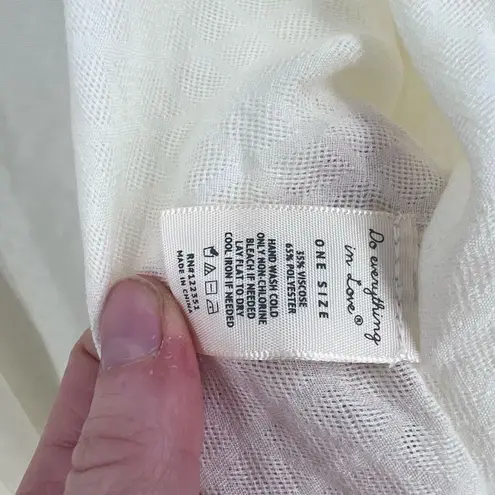 Do Everything In Love Gauzy Embroidered Kimono Swim Cover Up One Size OS - Image 6