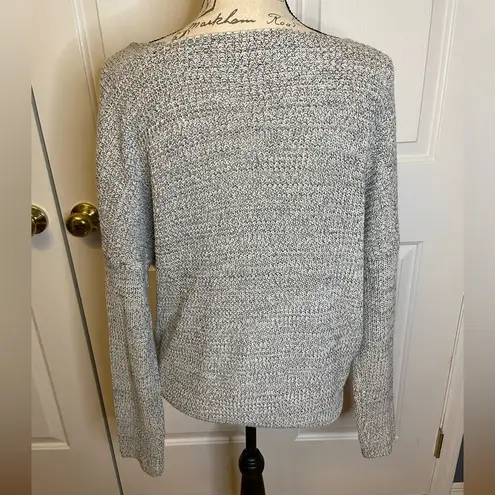 ASTR  (Revolve) Heather Gray Wrap Front Criss Cross Sweater L