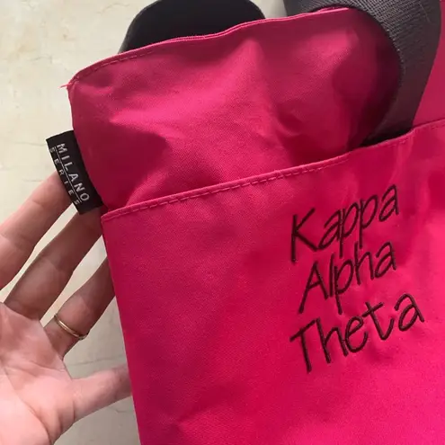 Kappa Alpha Theta Milano Series Tote Bag Pink/Brwn