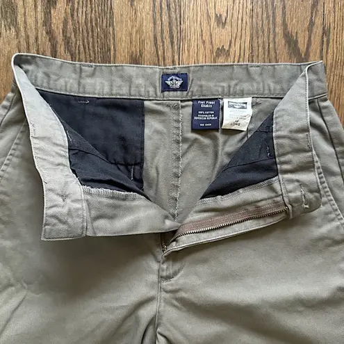 Dockers Flat Front Khakis Women's Size 10 Long Y2K Retro 100% Cotton Pants