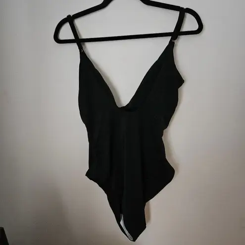 ANDIE Swimsuit The Santorini One Piece Black Cut Out Neutral Vacation Beach Pool