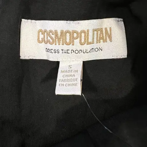 Dress the Population Dress the Population Trista Blue Gold Sparkle Dress New Size S