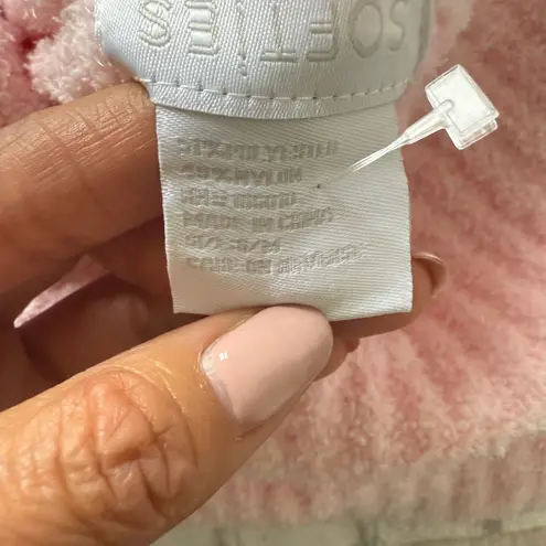 Softies Ultra Soft Marshmallow Slouch Turtleneck Lounger Chenille Sweater S/M Pink Size undefined