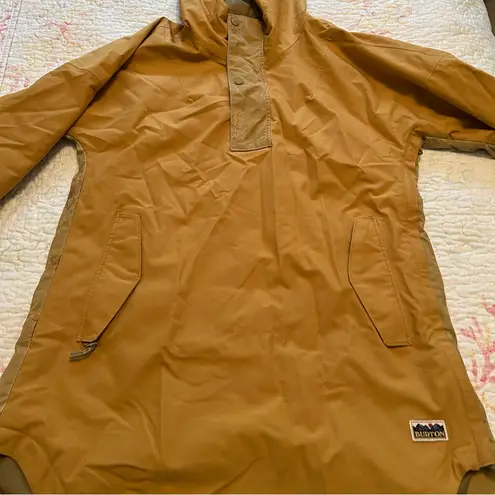 Burton Snowboard Ski Jacket Chuteout Anorak in Camel Butterfly