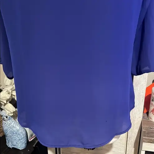 Cruel Girl 3/4 Sleeve Embellished Blouse size M