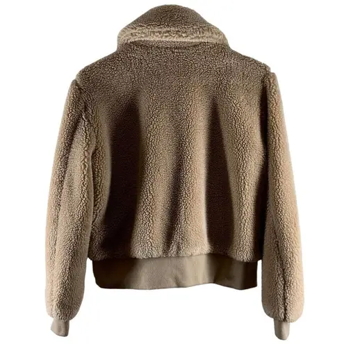 New York & Co Light Brown Faux Fur Teddy Bear Jacket Size Medium