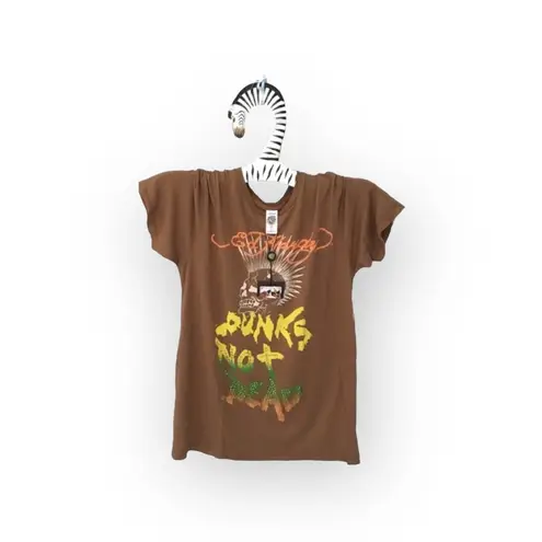 Ed Hardy new ☻︎ Punks Not Dead ☻︎ Barefoot Tee T Shirt Dress ☻︎ Tattoo Crystals