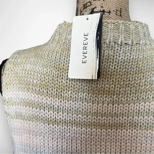 Evereve 525 Women's Neutral Ombre Knit Mockneck Sleeveless Tank XL | NWT