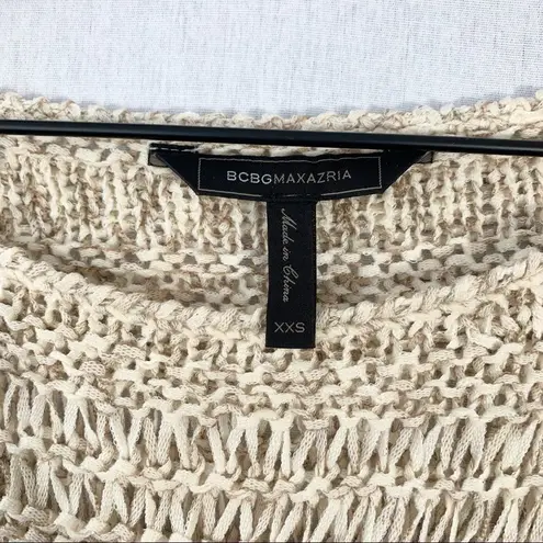 BCBGMAXAZRIA  Mixed Stitch Sweater Size XXS