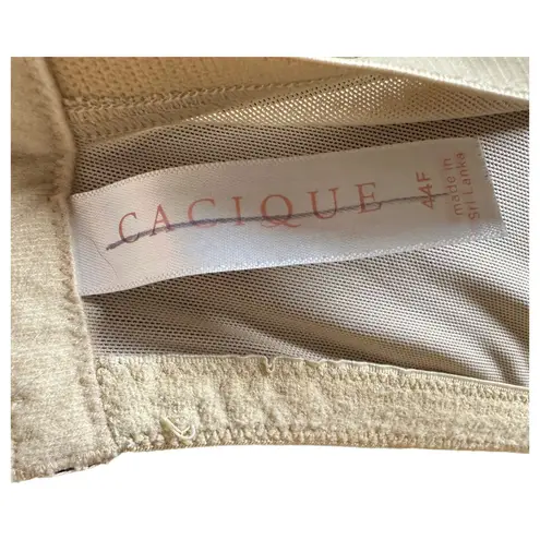 Cacique Smooth Lightly Lined Balconette Bra Size 44F