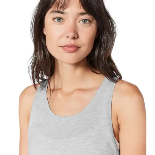 Lululemon  To The Point Tank Heathered Core Ultra Light Grey Size 6