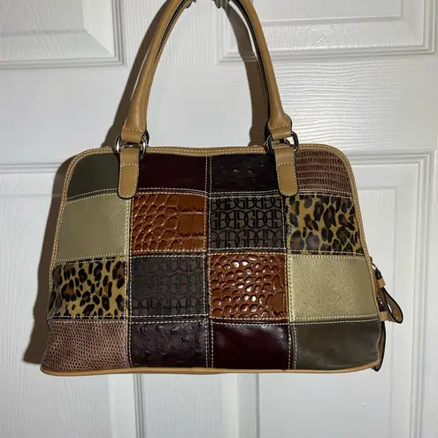 Giani Bernini Animal Print Patchwork Faux Leather Crossbody Medium
