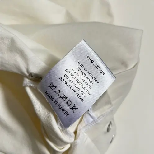 SELMACILEK Canvas Salopet Pants in Ecru