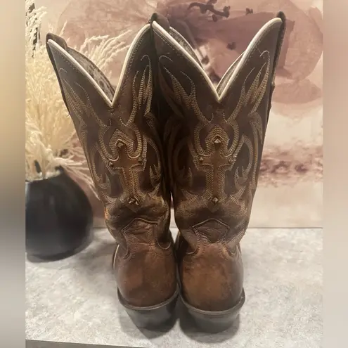 Ariat Legend Spirit Western Cross Studded Brown Boots Size 8B