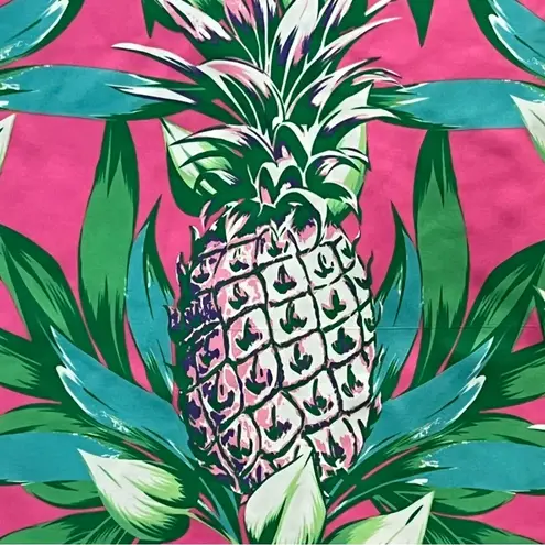 Banana Boat Dress Large Tropical Dress Boho Pineapple Sun Protect Resort UPF 50 Pink