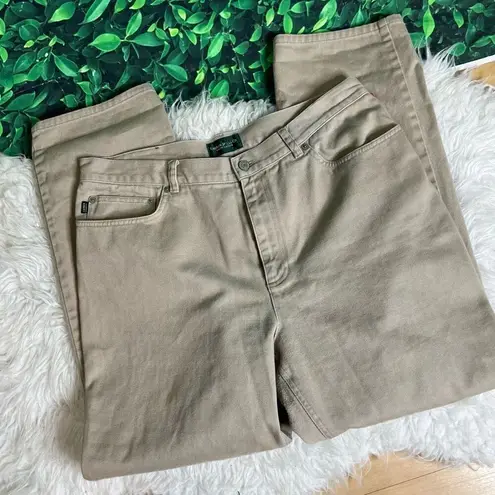 Lauren Ralph Lauren khaki mom style jeans size 16 Tan