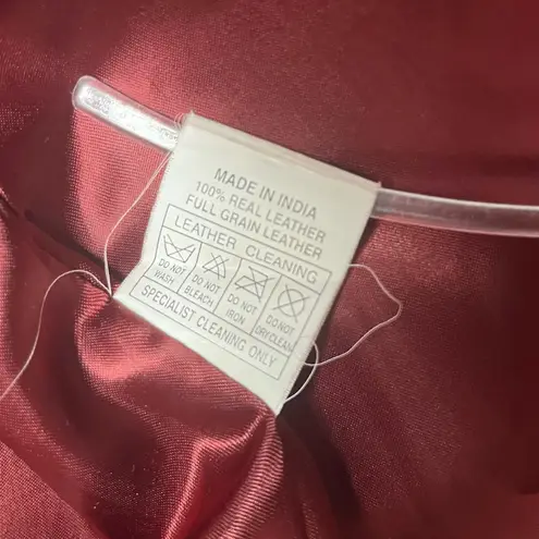 GOYA BARCELONA Black Leather Jacket Blazer Buttery Soft Lined Womens Size Medium