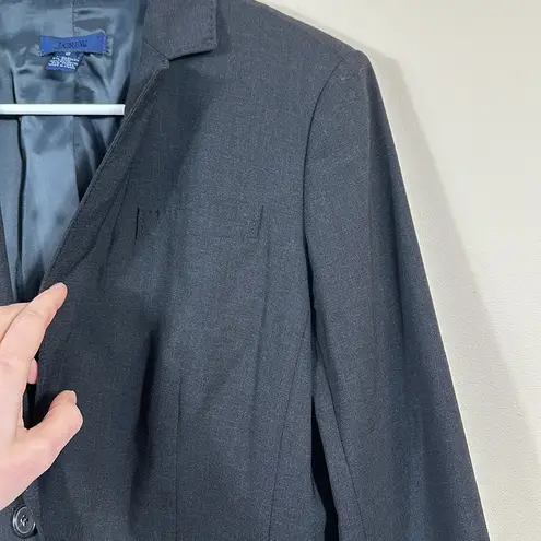 J.Crew  Virgin Wool Blend Heather Gray Jacket Blazer Size 6 thumbnail 8