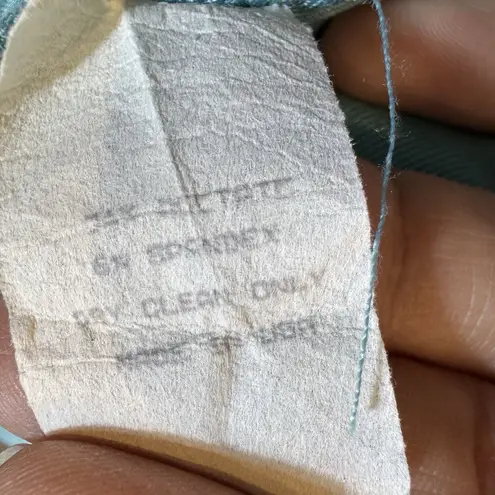 Double D Ranchwear Jersey Sheen Slinky Western Top Size S Blue Modest Stretch