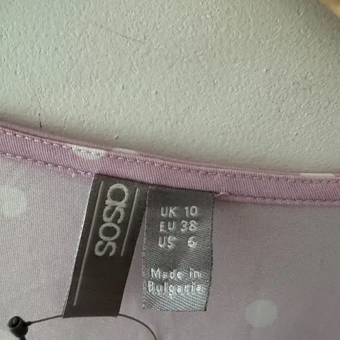 NEW!! ASOS Pink and White Polka Dot Maternity Blouse Size undefined