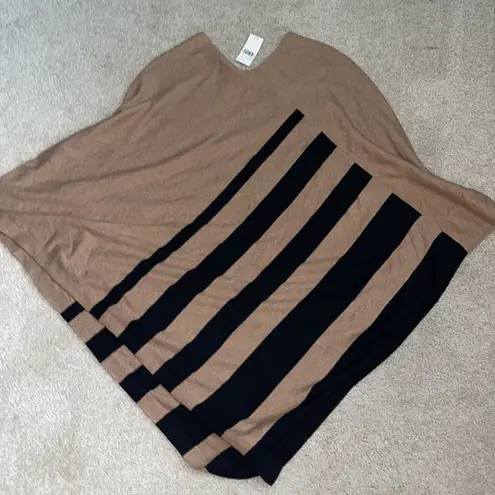 Lane Bryant NWT stunning striped poncho - buttery soft fabric with stretch - great for fall!