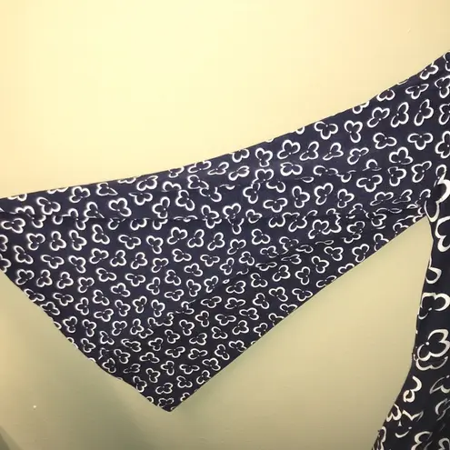 Boden Women’s Hettie Floral Navy Blue and White Ruffled Bottom Bell Sleeve Dress Size undefined