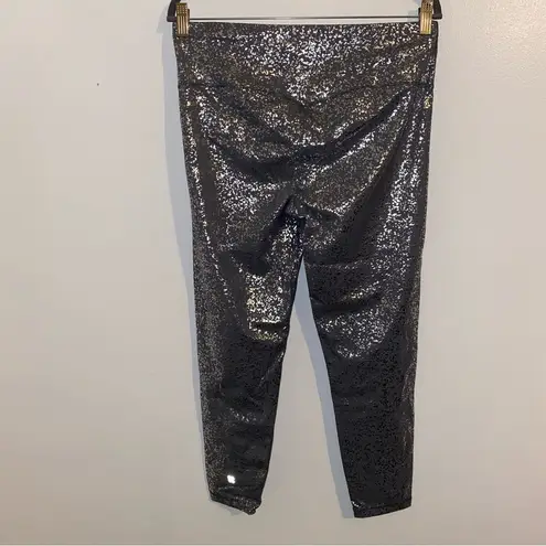 Sweaty Betty  Goddess 7/8 Workout Leggings GREY TERRAZZO FOIL PRINT Size XL 🆕