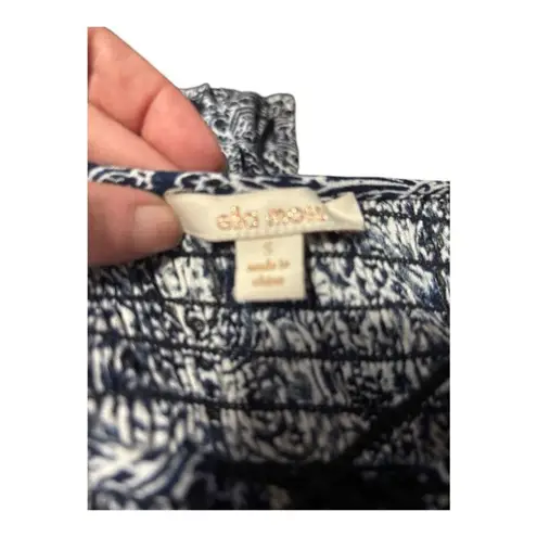 Ella Moss Blue Paisley Blouse Size S