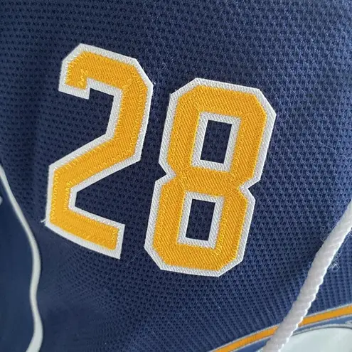 NHL BUFFALO SABERS Hockey Jersey Womens Sz Small Number 28 Zemgus Girgensons Blue