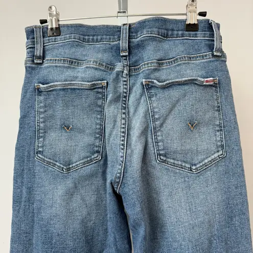 Hudson Rosalie SPL Wide Leg Jeans sz 27 Distressed Denim Minimalist Preppy Blue