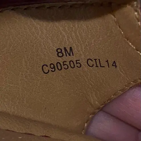 B.O.C. Born Jayne Wedge Slingback Sandals Cork Vacation Summer Red 8M Size 8