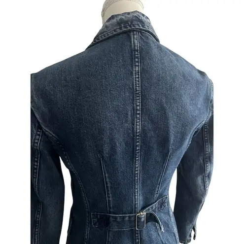 Rebecca Taylor La Vie Denim Blazer Jacket Size 8