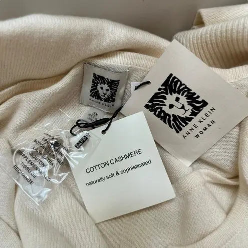 Anne Klein  Cashmere Blend Cardigan with built in Shell NWT