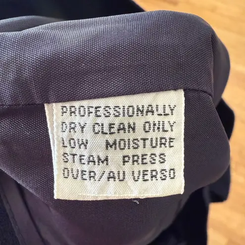 Dana Buchman Vintage Navy Blue Wool Blend Skirt Midi Skirt Size 14