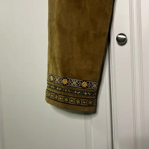 Bagatelle Vintage 1970s Suede Folk Cottage core Pants