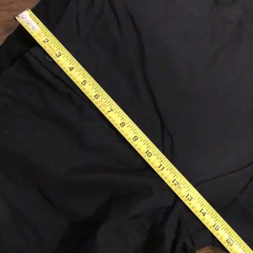 LANDS END Black Lined Snow Pants Zipper & Snap Close Internal Tab Sz MED 10/12