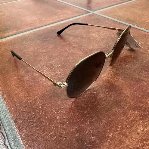 Jimmy Choo NWT Gold Squared Sunglasses