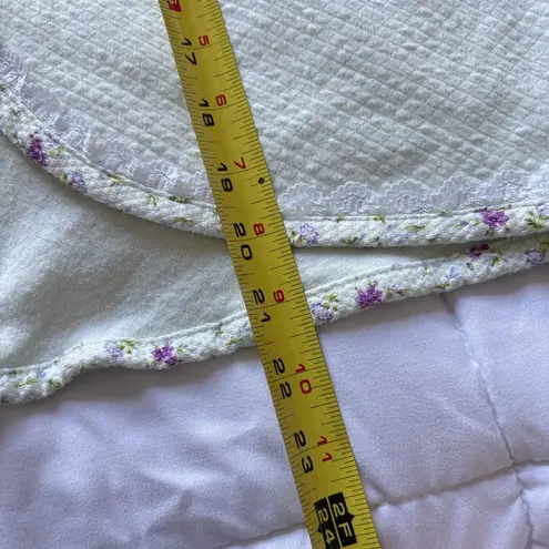 Vintage 90s Boho Hippie Cottage Light Green Cardigan Sweater Womens Size Large