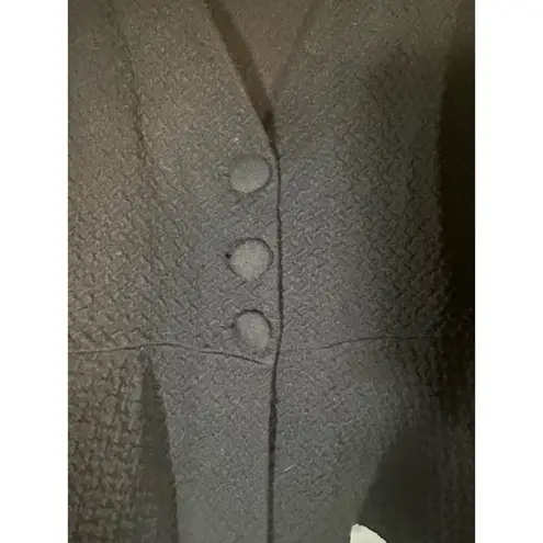 Style & Co  Black Ruched Sleeve Button Front Knit Cardigan Women Sz L