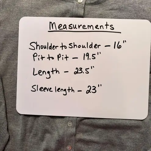 Vila Milano Vila Minalo Button Down Cardigan Sweater, Grey, Women's XL Grandma Core