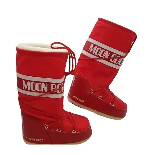 The Moon  Boots Icon Nylon- Tecnica- Sz.7-8.5- red