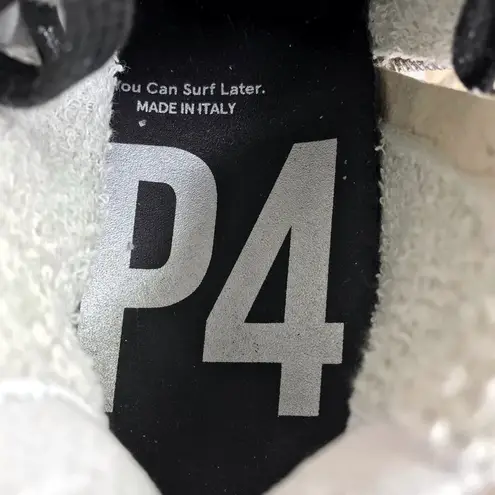 P448 Italian Panama Embroidery Sneakers Women EU 36 BS Grunge Gorpcore Boho NWB